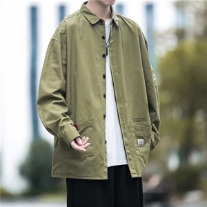 长袖衬衫男港风日系外套C3028P33,男装衬衫,星座1116-2
