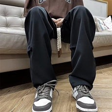 潮束脚时尚潮牌休闲裤工装裤夏季男宽松型长裤潮流纯色KK241-P35，男装工装外套，星座911-3