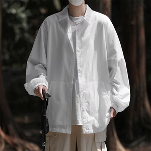 泡泡格防晒衣潮牌户外薄款翻领ins潮流宽松防紫外线外套 FC30图片