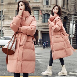 2021冬新款中长款羽绒服可收腰,女装羽绒服,VIDIXIA