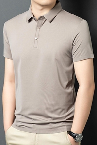 R-LS3552夏季男士新款无痕短袖T恤青年修身体恤休闲POLO衫图片