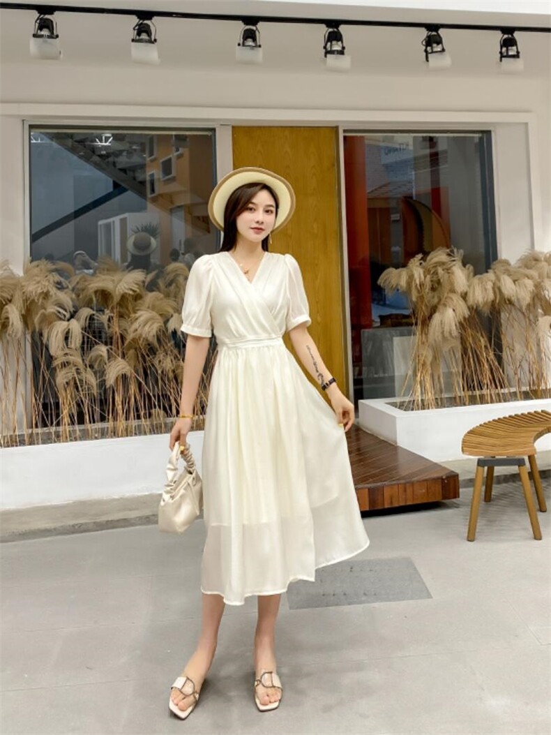 夏天连衣裙子22810#，女装连衣裙，艾美多姿