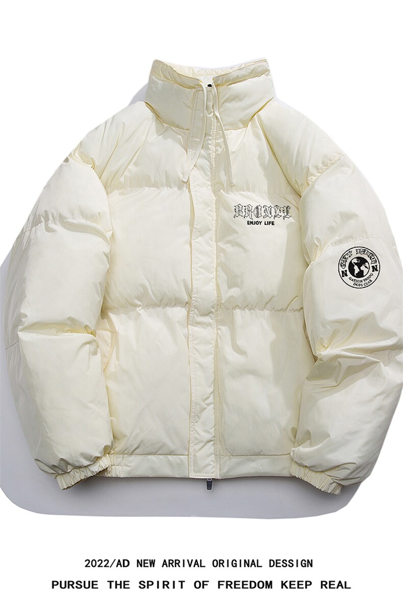 白底23新款冬季时尚百搭立领美式加厚羽绒服外套YR219P195控258,男装羽绒服,电商A247