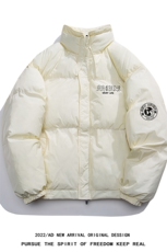 白底23新款冬季时尚百搭立领美式加厚羽绒服外套YR219P195控258，男装羽绒服，电商A247