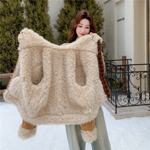 秋冬新款 短款拼接皮毛外套2C153-721-P205K308图片