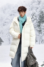 冬季连帽高领休闲宽松中长款保暖棉衣棉服男D2550-TP95不，男装棉衣，电商A102