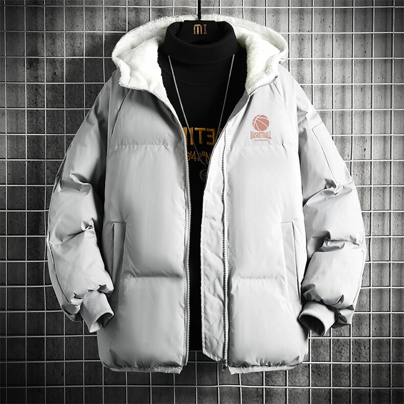 控128加绒面包服男大码羊羔毛衣男MY16237-P100图片