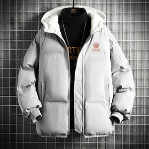 控128加绒面包服男大码羊羔毛衣男MY16237-P100图片