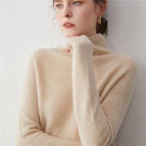2025年秋季新款百搭一针正反针立领套衫图片