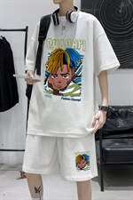 ！数据好！2022男士潮牌华夫格短袖T恤套装HTZ05P50，男装T恤，电商B220
