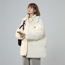 2025连帽羽绒棉服中性潮流港风宽松美式女生痞帅重磅M877-TP95，男装棉衣，电商A170