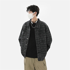 xz905-2-JK121#P70-（控108）春季美式高街休闲牛仔外套，男装工装外套，星座905-2