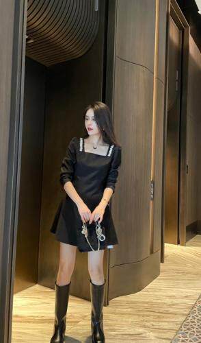 秋装气质女人味连衣裙，女装连衣裙，柏多伊俪