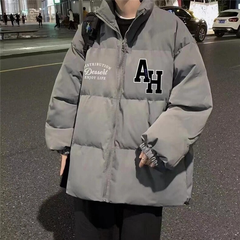 网络图现货新款时尚百搭宽松字母加厚棉服外套RM230-P75,男装棉衣,星座1005-4