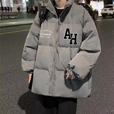 网络图现货新款时尚百搭宽松字母加厚棉服外套RM230-P75，男装棉衣，星座1005-4