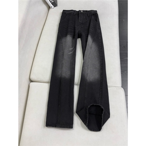 B221美式ins高街修身斜切微喇牛仔裤LK25574-特P40控68