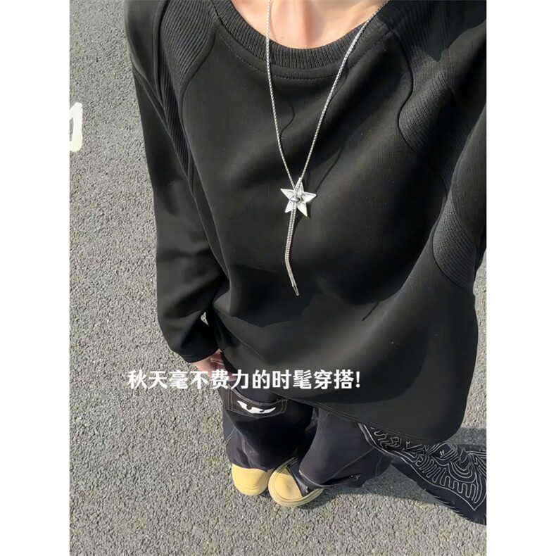 XZ809A/FK06/特P16270克华棉亨利领长袖T恤卫衣,男装T恤,星座809A(原222-1)