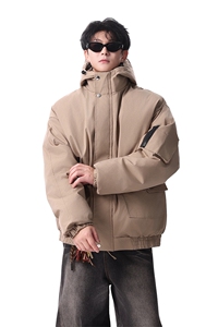 棉服男冬季新款港风宽松连帽棉衣MF9006-P90图片