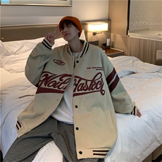 棒球服外套男春秋季潮牌ins字母情侣夹克百搭休闲上衣W2137-P50，男装夹克，星座512-2