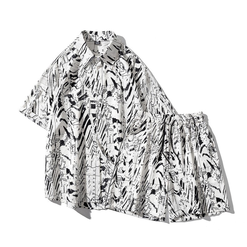 线条字母套装TZ77820特P45衬衫DCS77821特P27DK77822特P18套装控，男装衬衫，星座226-1