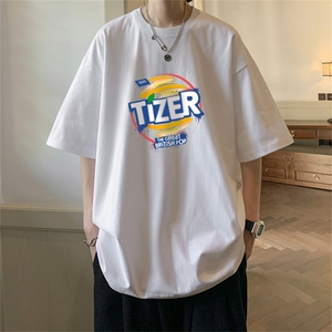 220g纯棉美式夏季短袖t恤男DT409-特批19 控38图片