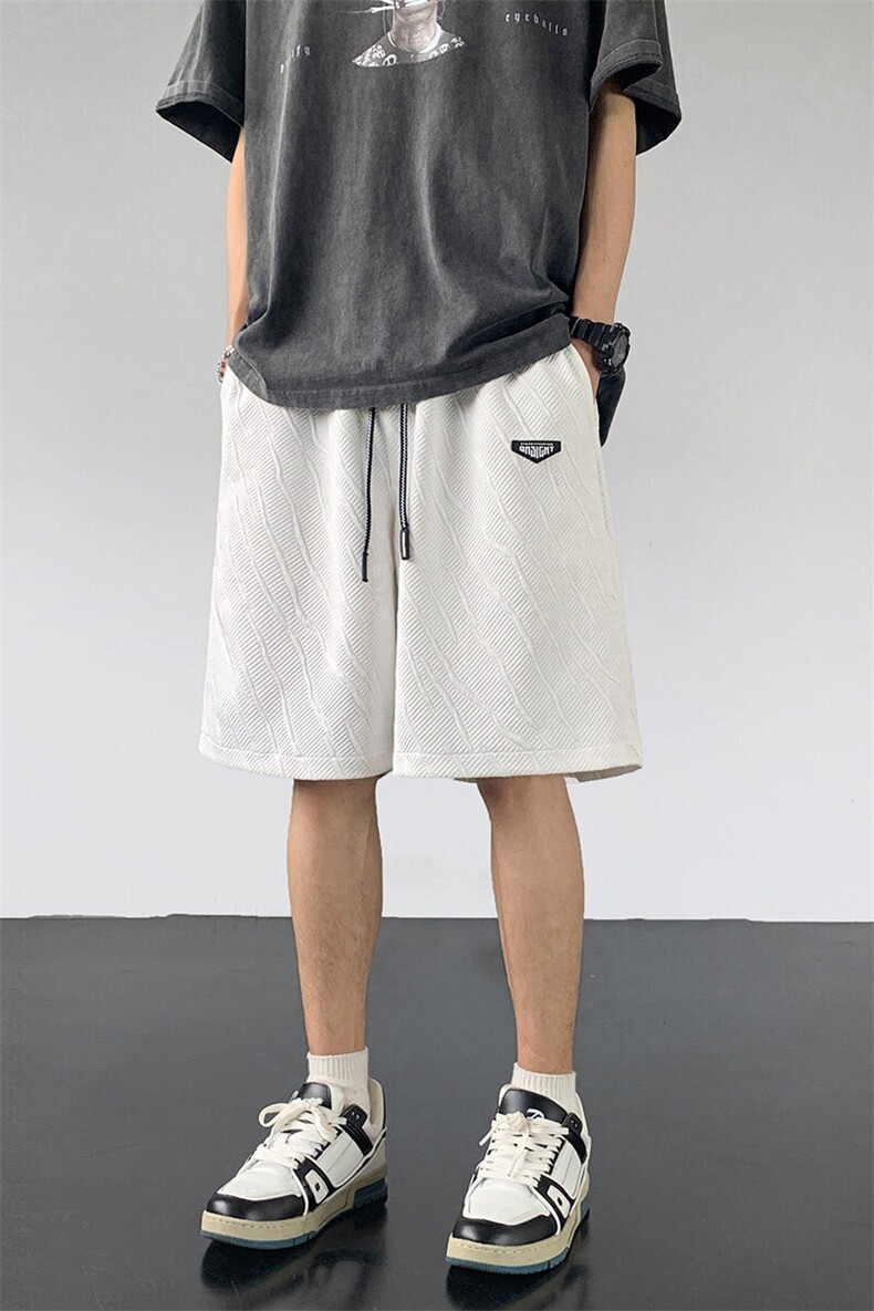 260G肌理纹重磅短裤男夏季薄款宽松大码五分裤FSDK06特P25控48,男装牛仔裤,电商B219B