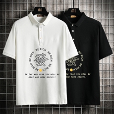 PL57163-P35翻领短袖polo衫男大码胖子半袖t恤男有领保罗衫，男装Polo衫，电商A040A