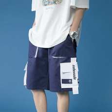 XZ216-1-K903P45春夏新款上新青少年休闲短裤宽松大码五分裤男，男装休闲裤，星座716-5（原216-1）