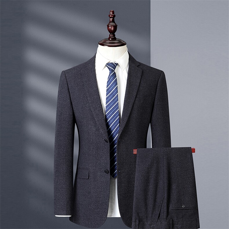 男士2023年春季西服礼服西装修身商务休闲男装西装套装图片