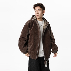 JK2653-P98M-8XL秋季新款美式复古连帽雪尼尔夹克外套控178，男装夹克，星座109