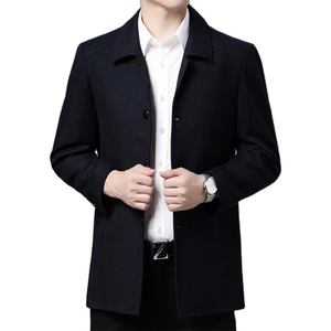 S-J8502男士夹克外套爸爸装扣子翻领休闲商务P150图片