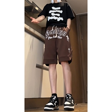 抖音品质260克重磅发泡纯棉短裤XDK235-P45-控68，男装牛仔裤，电商B370