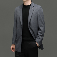BF13010钱塘2020-2商务时尚休闲简约中青年男士毛呢外套P150，男装毛呢大衣，钱塘207-2