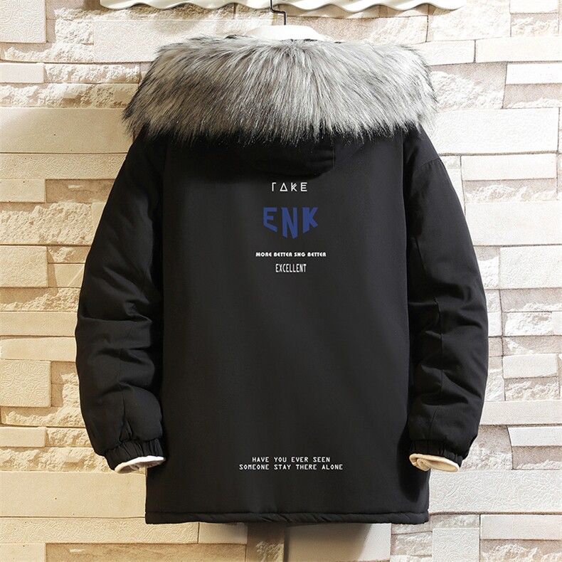 MM48120-P130冬季大毛领衣男士大码加厚袄男服砖墙,男装棉衣,电商A040A