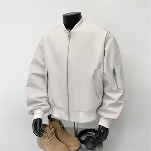 模特-美式高级感飞行员夹克棒球服男 9017-P68图片