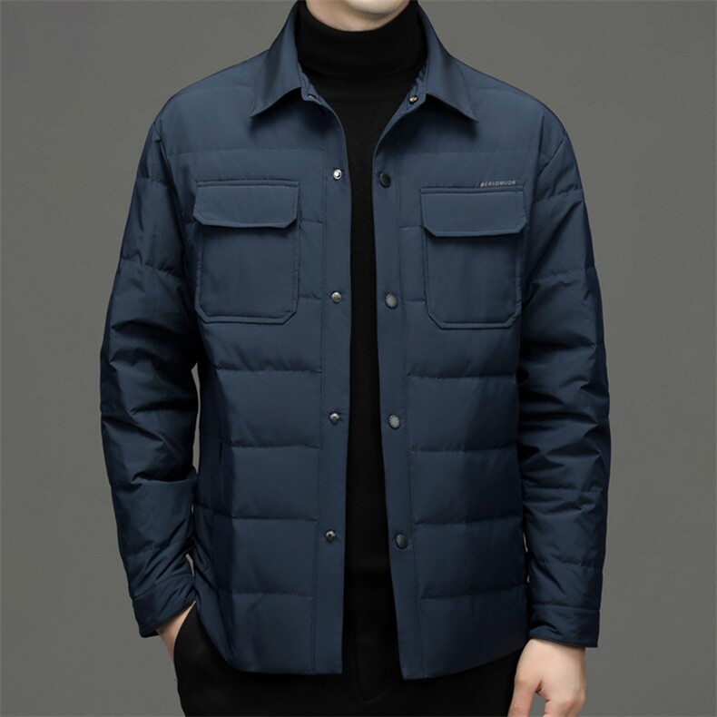 BEYR829钱塘2020-2冬季新款商务休闲厚款中年男士羽绒服P173,男装羽绒服,钱塘207-2
