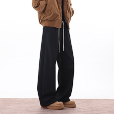 美式复古秋冬加绒棉裤男款休闲裤直筒长裤子K0884-P42，男装棉裤，星座308B-2