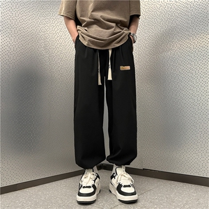 新款潮青春流行时尚潮牌休闲裤男文艺宽松型日系ins长裤K6368-P28图片