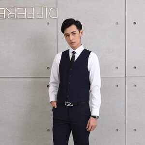 LY8588-M-M2 P29马甲工作服西装伴郎服职业装大码礼服男西装马甲图片