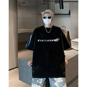 男装短袖T恤 2025夏季丝光棉印花五分袖体恤 XZ514-2-2024101-P58图片