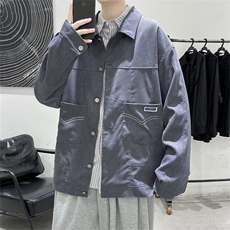 春秋季百搭休闲宽松灯芯绒夹克男士JK153-P60，男装夹克，星座1204