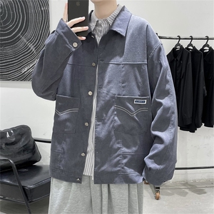 春秋季百搭休闲宽松灯芯绒夹克男士 JK153-P60图片