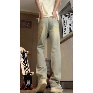 夏季美式高街破洞inx小众牛仔裤货号K725P55图片