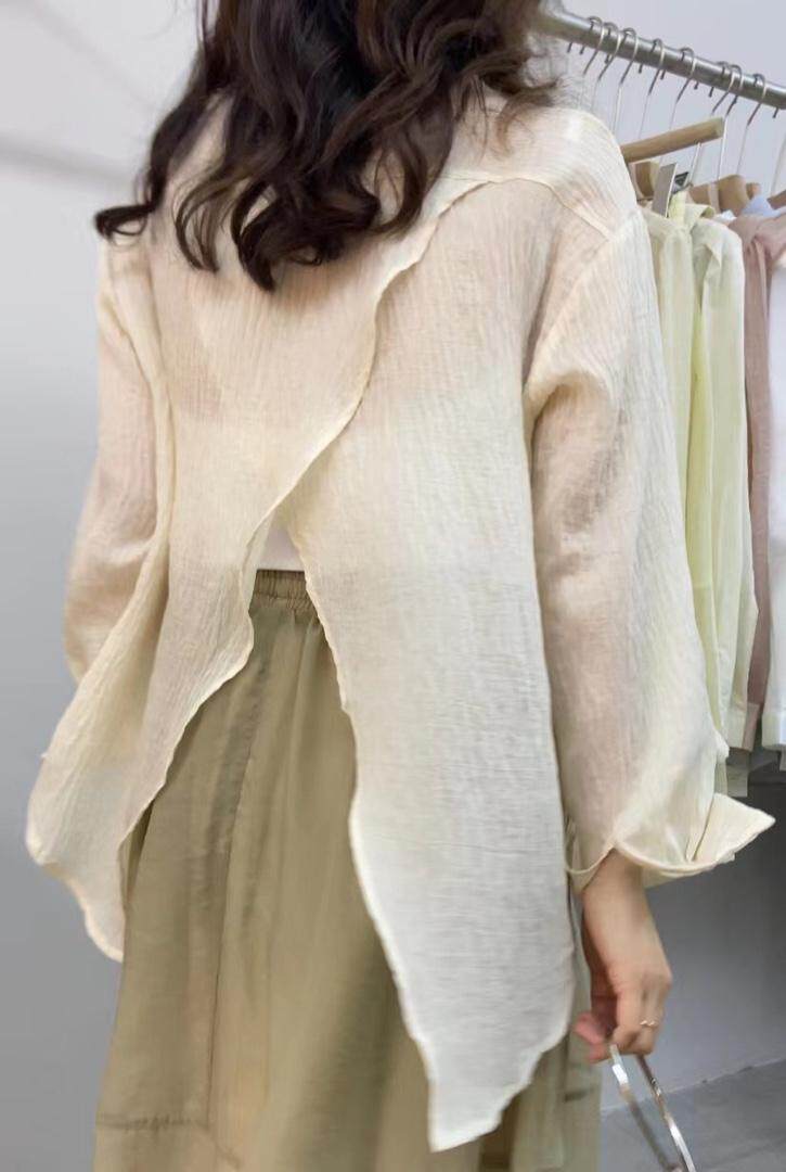 【现货】2022早春新款度假风后背开叉设计风格连衣裙，女装连衣裙，FMV(1F)