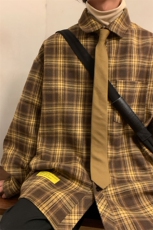 冬季格子衬衫休闲内搭衬衣高级感外套男C2158-特P28/CJ9738-特P40，男装衬衫，电商A007
