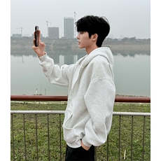 抖音得物品质二开26春装美式高街双头双拉链卫衣开衫外套W74，女装短外套，电商A486