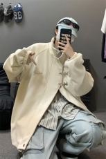 重磅！麂皮绒复合夹克飞机扣外套XH43-特P60控价：108，男装夹克，电商B367