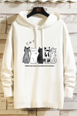 LM68100-P58加绒款-P68连帽毛衣男大码带帽针织衫男毛线衣砖墙，男装针织衫/毛衣，电商A040A