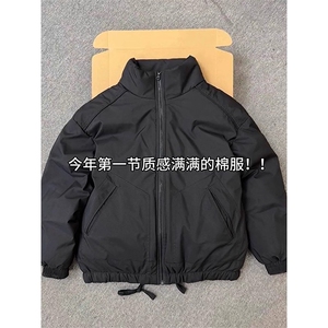 现货冬季美式休闲加厚雪山外套夹克立领纯色三防户外工装棉服图片
