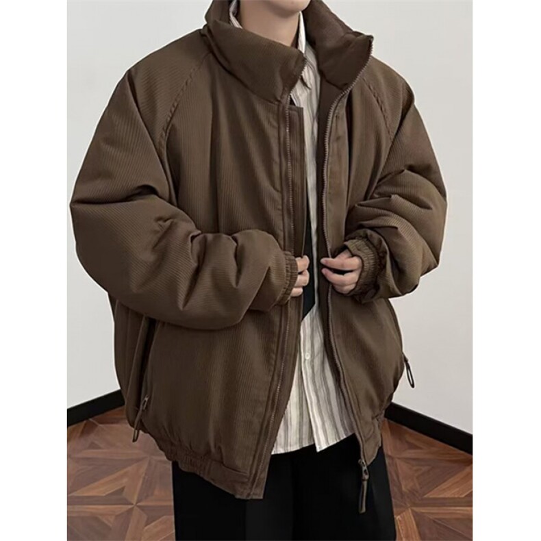 美式复古加厚保暖立领工装棉服男女冬季情侣保暖棉衣MJ56,男装棉衣,星座1116A（原606A-3）